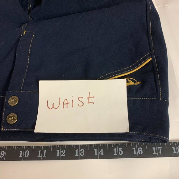 Piper By SmartPak WomensRiding Pants Size 34R Navy/Amber Equestrian Sport - Picture 11 of 14